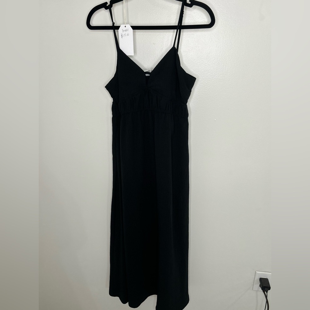 Black spaghetti strap dress